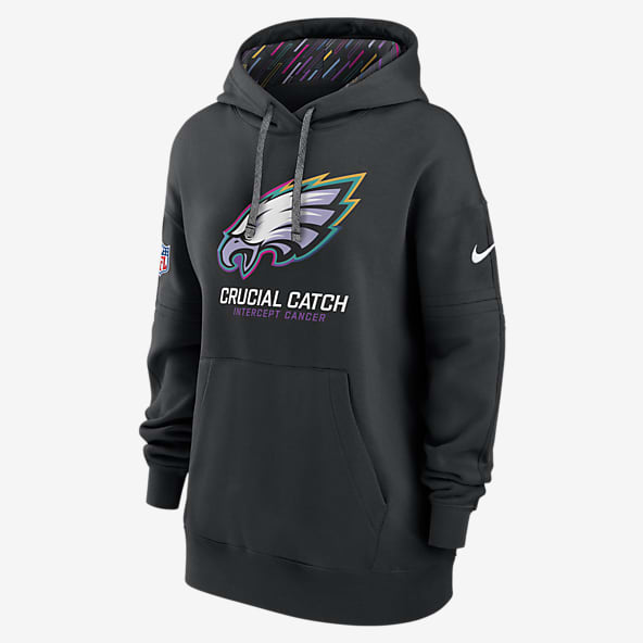 Black Philadelphia Eagles Hoodies Pullovers. Nike